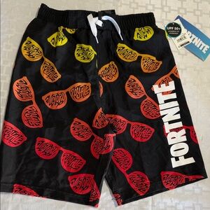 Fortnite Kids Black and Orange Victory Shorts